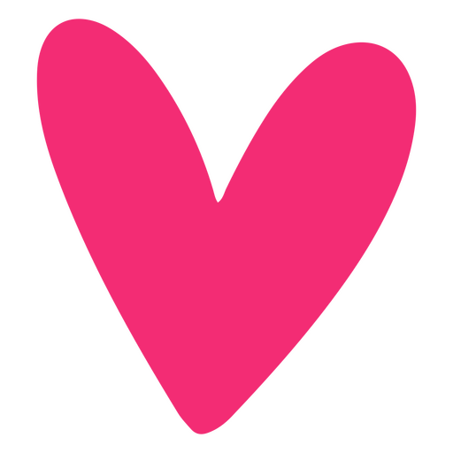 Pink heart icon PNG Design