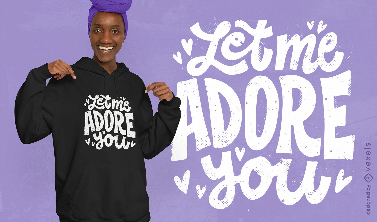 Adore you lettering t-shirt design