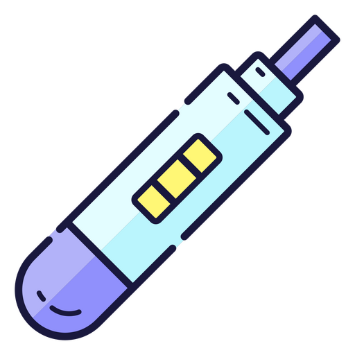 Icono colorido de prueba de embarazo Diseño PNG