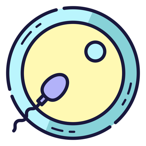 Ícone de um ovo fertilizado Desenho PNG