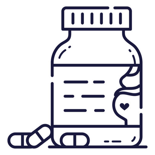 Bottle of pregnancy vitamins PNG Design