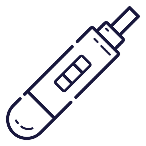 Pregnancy test with lines icon PNG Design