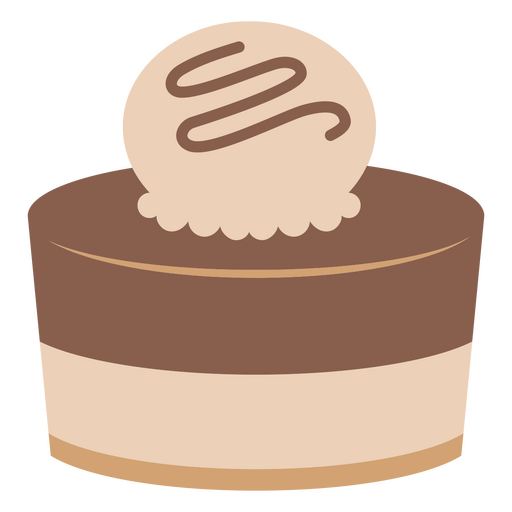 Cake Dessert Flat Chocolate PNG & SVG Design For T-Shirts