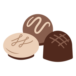 Doces de chocolate plana doce Desenho PNG