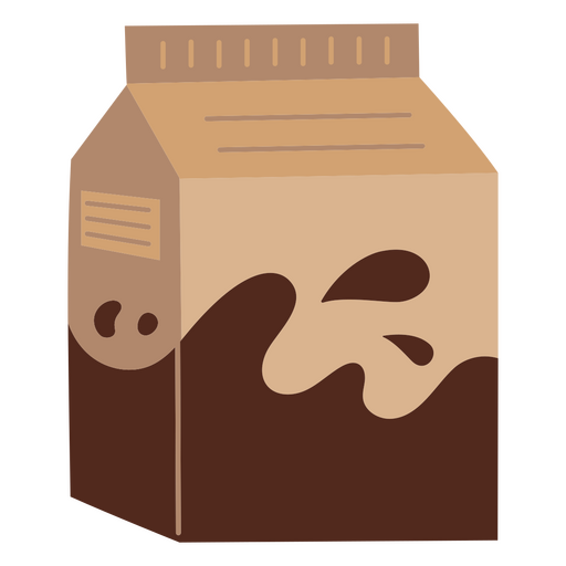 Doce plano de leite com chocolate Desenho PNG