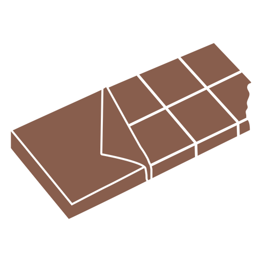 Schokoriegel schnitt Süßigkeiten aus PNG-Design