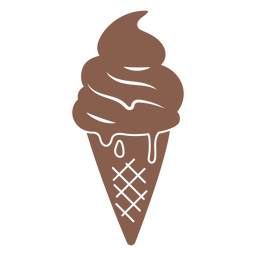 Ausgeschnittene Schokolade weich servieren PNG-Design