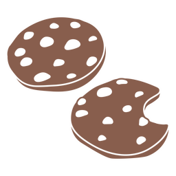 Cookies cut out chocolate PNG Design