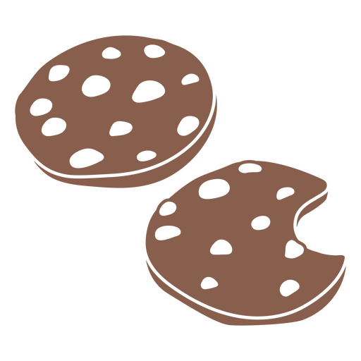 Cortar galletas de chocolate Diseño PNG