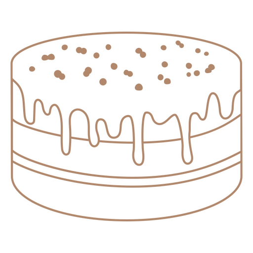 Design PNG E SVG De Doces Lisos Do Bolo De Chocolate Para Camisetas