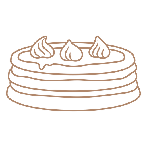 Ícone de panqueca Desenho PNG