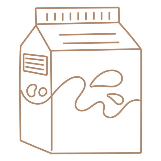 Caixa de leite Desenho PNG