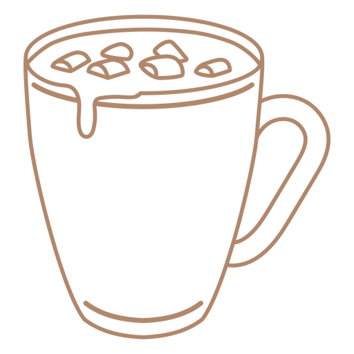 Cup of hot cocoa PNG Design