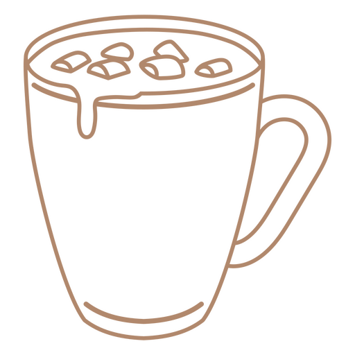 Tasse heißer Kakao PNG-Design