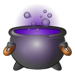 Purple Cauldron With Bubbles In It PNG & SVG Design For T-Shirts