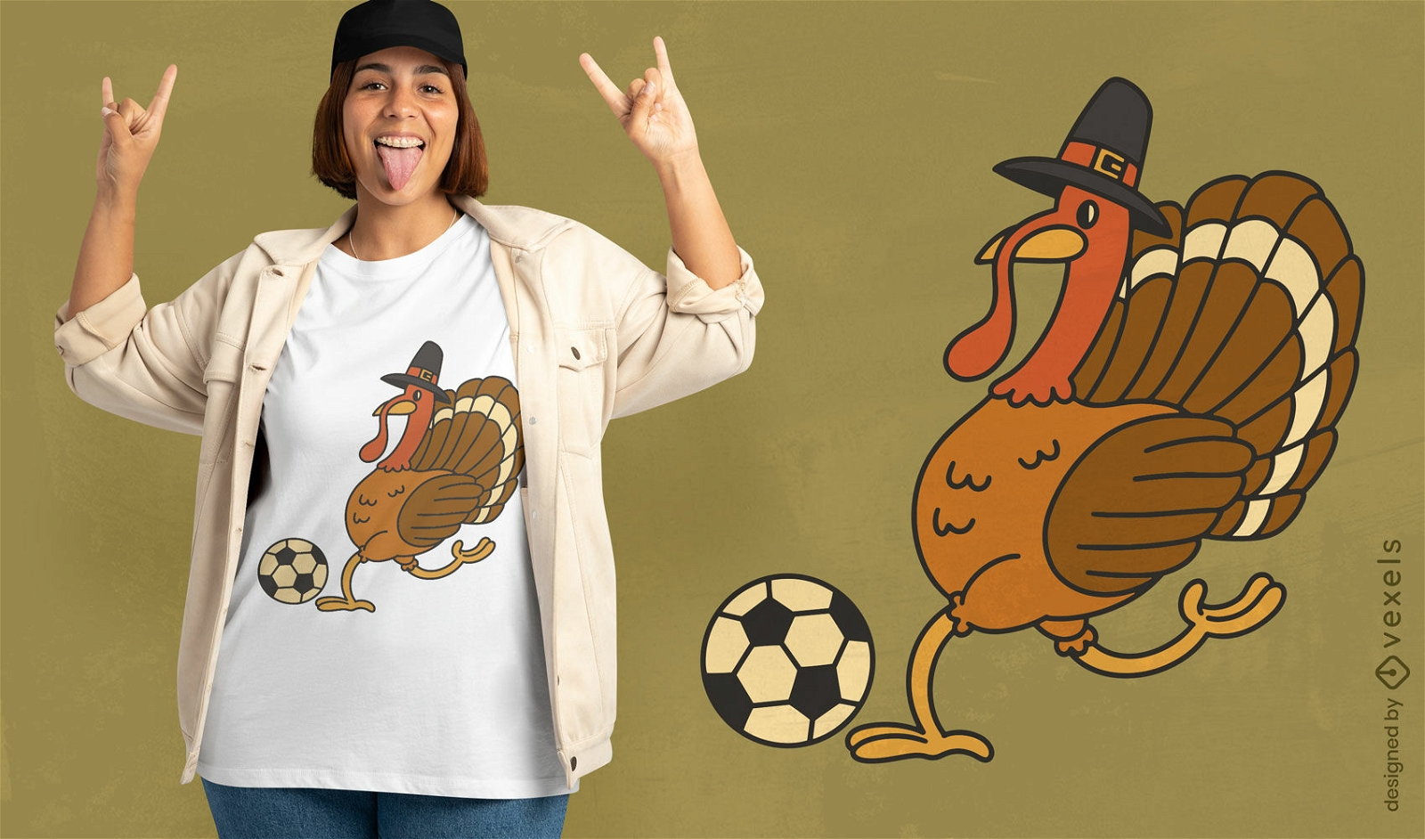 Die Türkei spielt Fußball-T-Shirt-Design