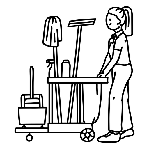 Design gráfico de serviço de limpeza minimalista Desenho PNG