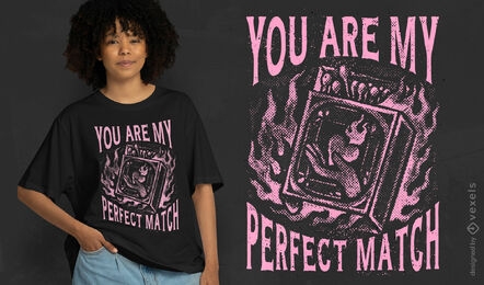 Perfektes Liebes-T-Shirt-Design