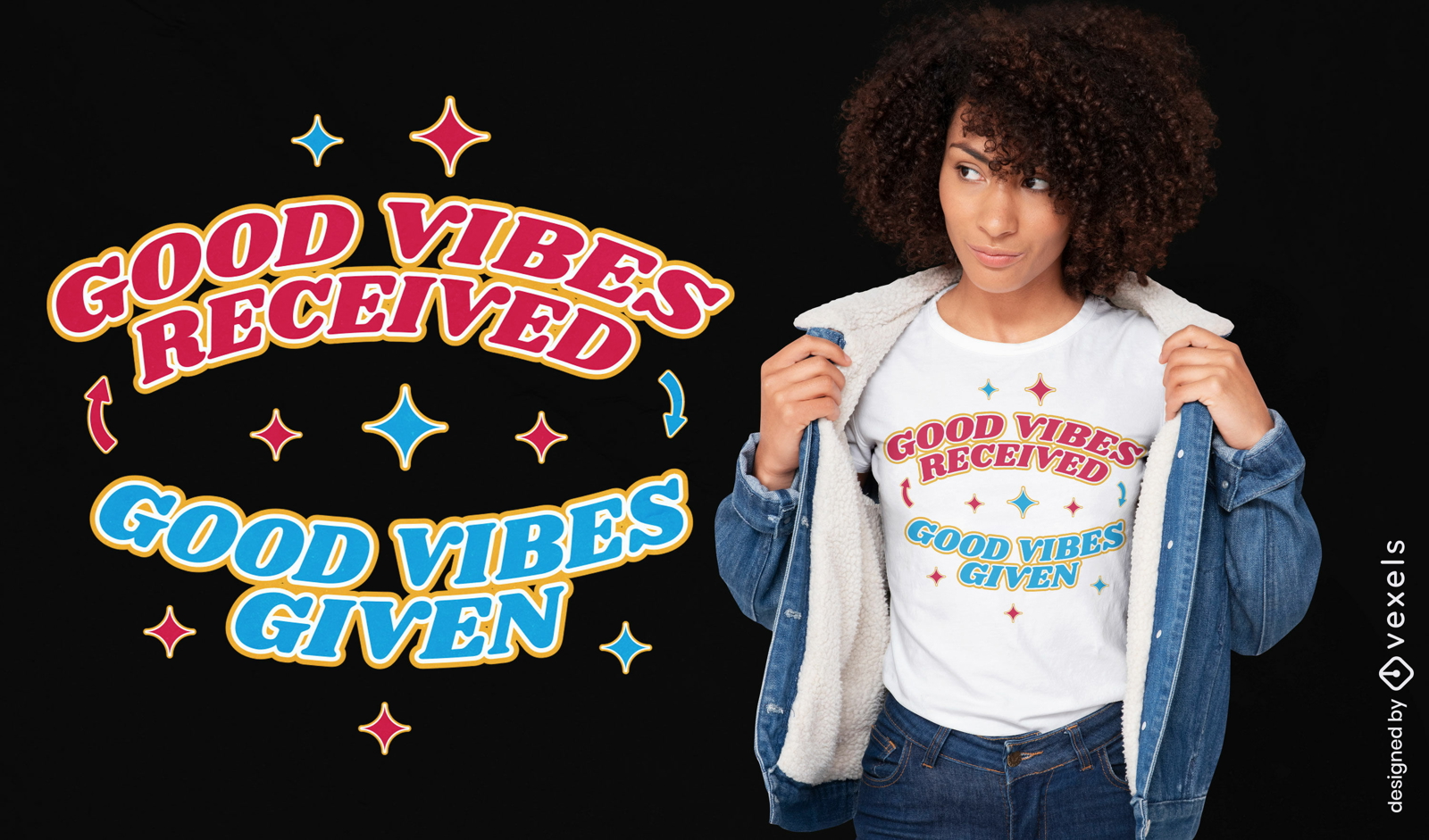 Good vibes karma t-shirt design