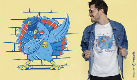 Turkey policeman dabbing t-shirt design