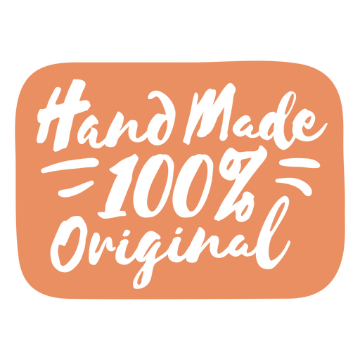 Hand made 100 original quote PNG Design
