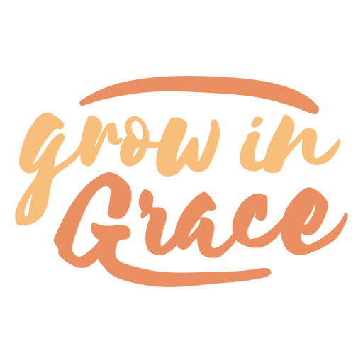 Grow in grace logo PNG Design