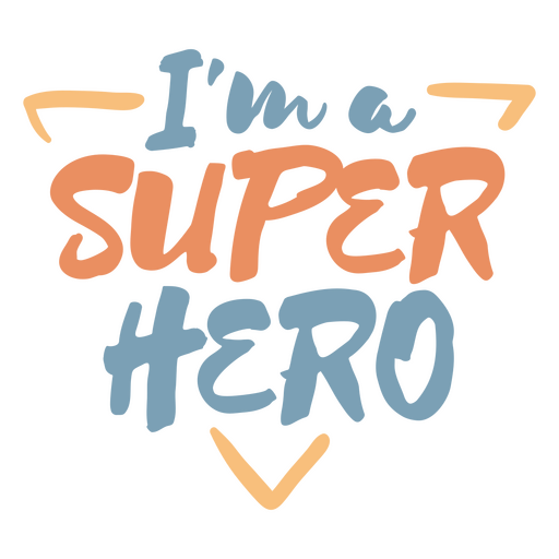 Eu sou um super-herói Desenho PNG