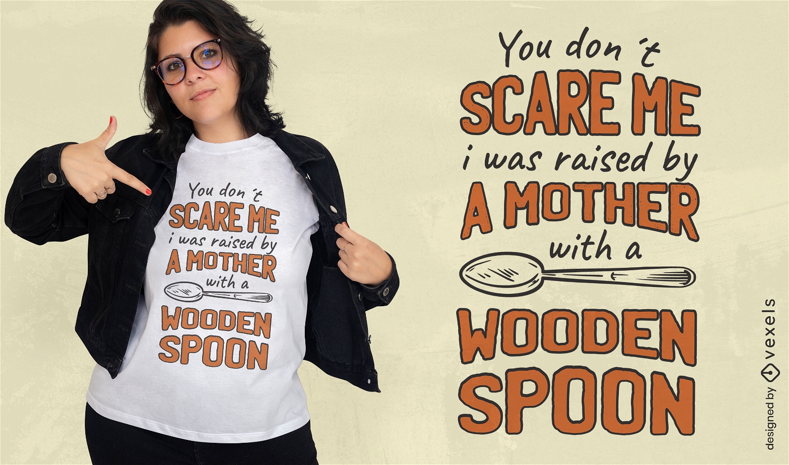 You don't scare me quote t-shirt design