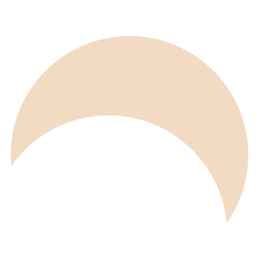 Image of a crescent moon PNG Design