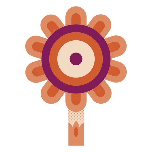 Icono de flor maravillosa Diseño PNG