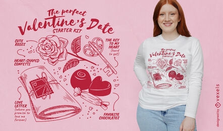 Perfect date starter kit t-shirt design