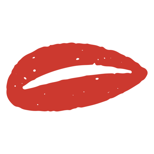 Red lipstick crayon PNG Design