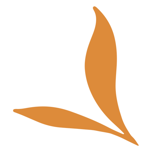 Leaf logo flat PNG Design