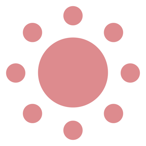 Pink circle with a pink circle in the middle PNG Design
