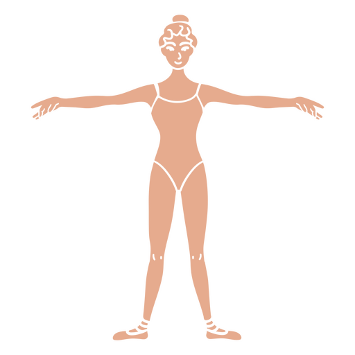 Tänzerin ausgeschnittenes Ballett PNG-Design