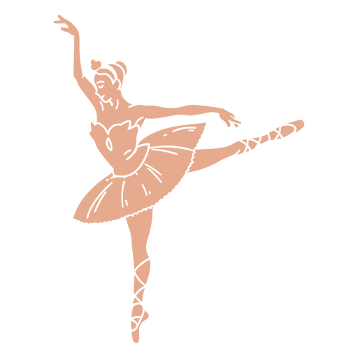 Balletttänzerin ausgeschnittenes Mädchen PNG-Design