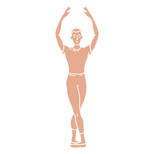 Ballet cut out man dancer PNG Design