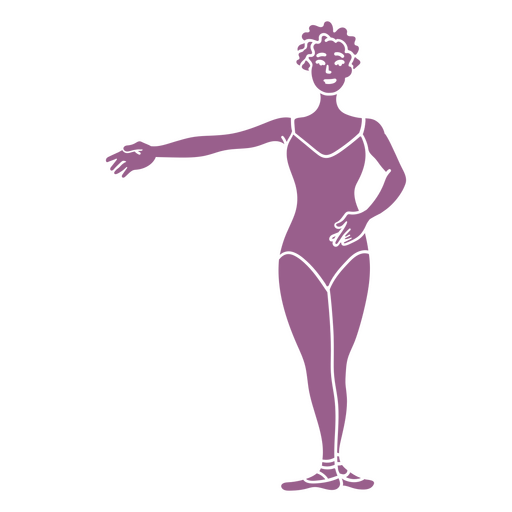 Ballett ausgeschnittene Tänzerin PNG-Design
