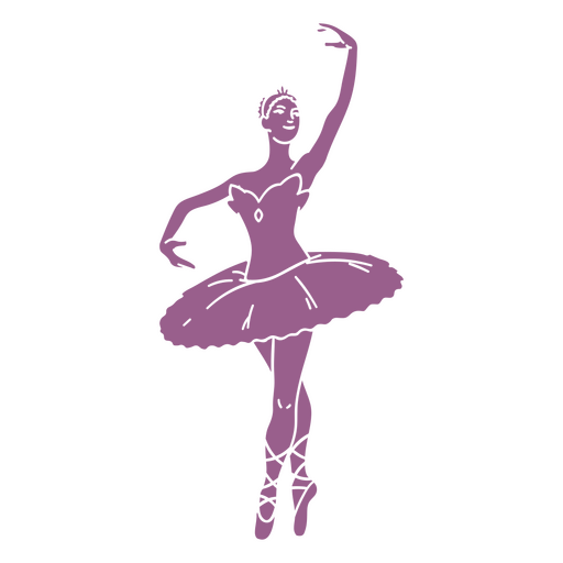 Mädchen Balletttänzerin ausgeschnitten PNG-Design