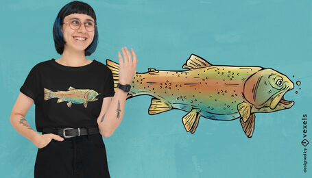 Fish sea t-shirt design