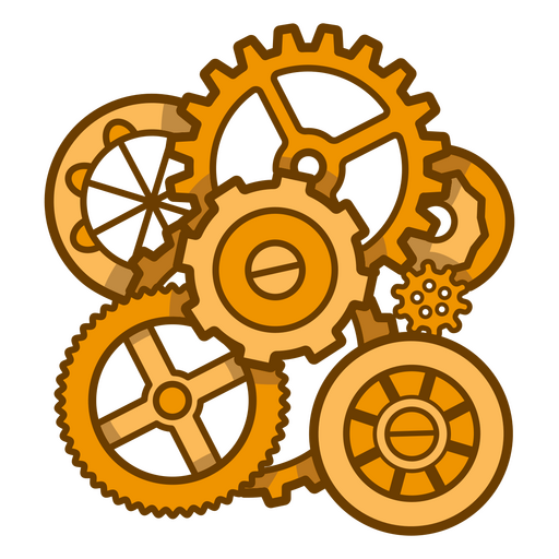 Cogs and gears icon PNG Design