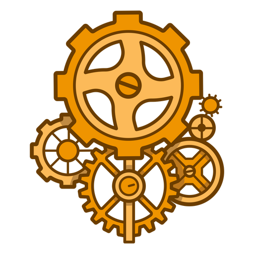 Ícone de engrenagem Steampunk Desenho PNG