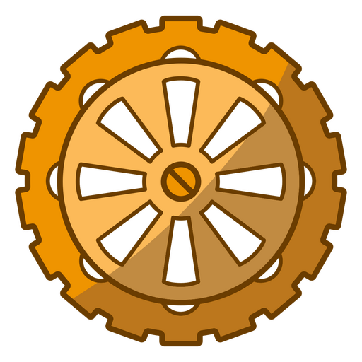 Icono de rueda dentada Diseño PNG