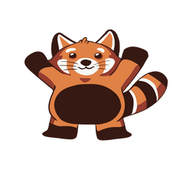 Cartoon Red Panda With His Arms Outstretched PNG & SVG Design For T-Shirts