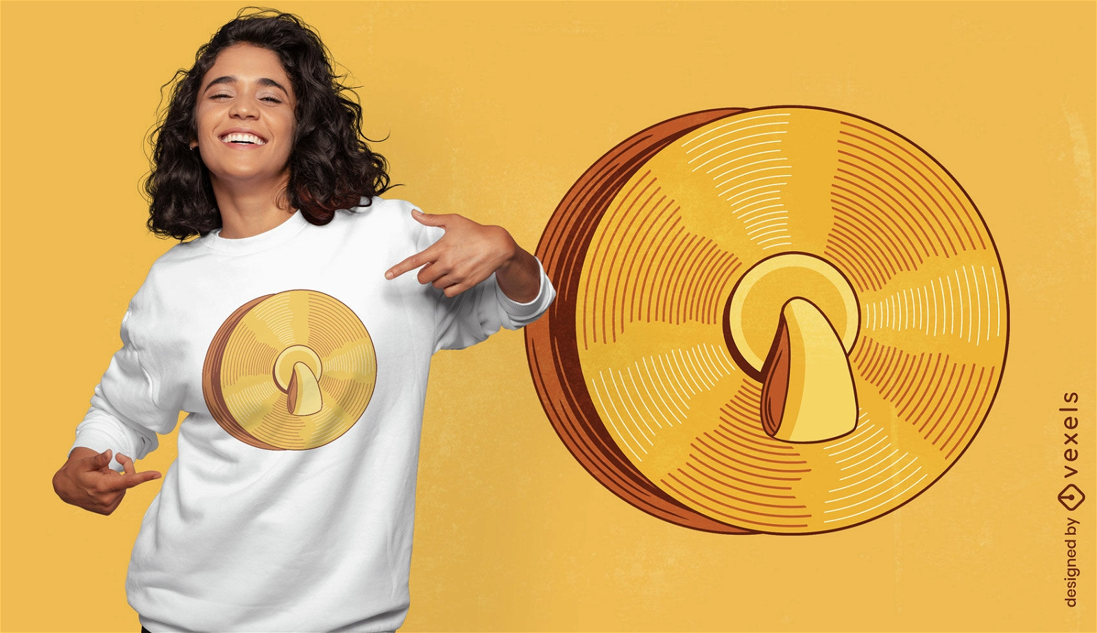 Hand cymbals t-shirt design