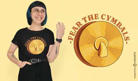Cymbals instrument t-shirt design