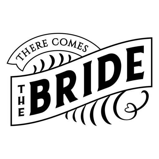El logotipo de la novia. Diseño PNG