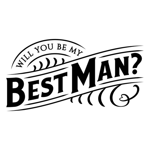 Das Trauzeugen-Logo PNG-Design