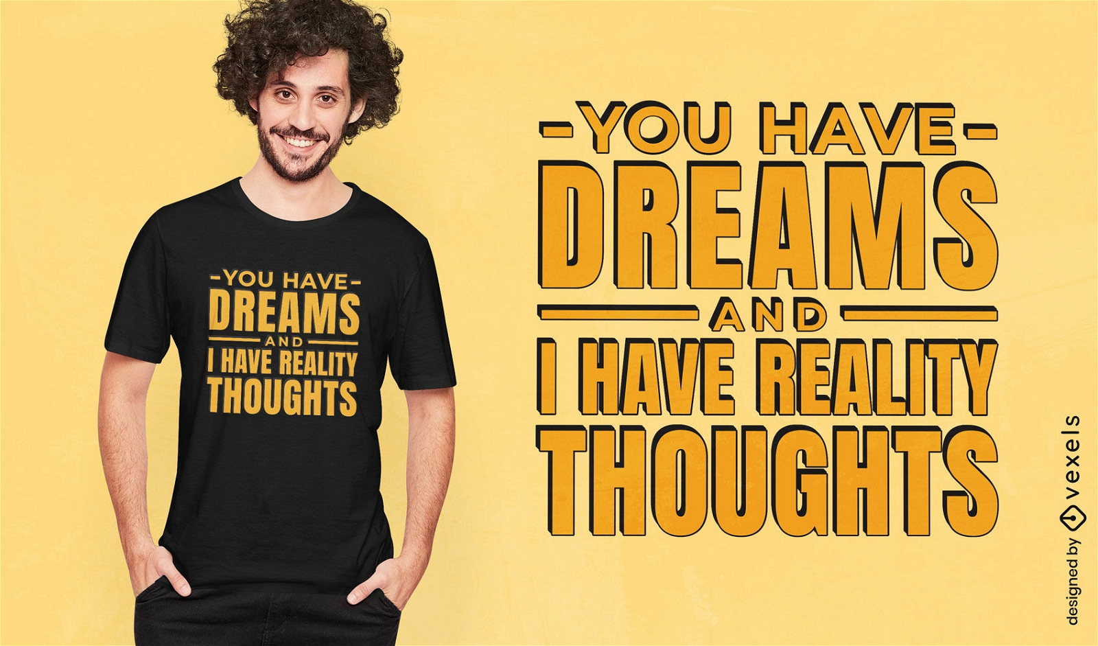 Funny dreams quote t-shirt design