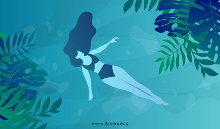 Abstract Summer Illustration